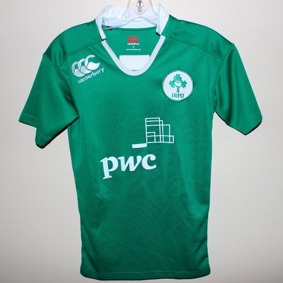 unworn Canterbury Ireland U-20 2016 home shirt rugby union men's jersey PWC IRFU - Picture 4 of 14